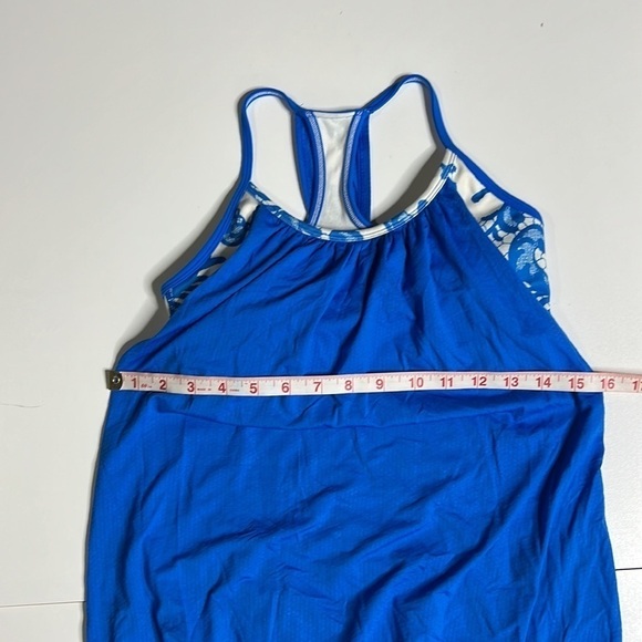 Lululemon No Limits Beachy Floral White Porcelaine Tank size 4 - Picture 9 of 11